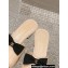 Chanel Lambskin & Grosgrain Heel Mules with Bow G45691 Beige 2024