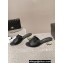 Chanel Lambskin & Grosgrain Heel Mules with Bow G45691 Black 2024