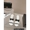 Chanel Lambskin & Grosgrain Heel Mules with Bow G45691 White 2024