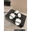 Chanel Lambskin & Grosgrain Flat Mules with Bow G45691 White 2024