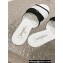 Chanel Lambskin & Grosgrain Flat Mules with Bow G45691 White 2024