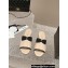 Chanel Lambskin & Grosgrain Flat Mules with Bow G45691 Beige 2024