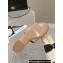 Chanel Lambskin & Grosgrain Flat Mules with Bow G45691 Beige 2024
