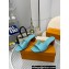 Louis Vuitton Calf leather LV Capri Heel Mules Blue 2024