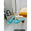 Louis Vuitton Calf leather LV Capri Heel Mules Blue 2024