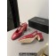 Chanel Heel 6.5cm Slingbacks G31318 Tweed Red 2024