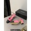 Chanel Heel 6.5cm Slingbacks G31318 Black/Pink 2024