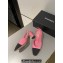 Chanel Heel 6.5cm Slingbacks G31318 Black/Pink 2024