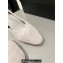 Chanel Heel 6.5cm Slingbacks G31318 Suede Light Gray 2024