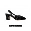 Chanel Heel 6.5cm Slingbacks G31318 Tweed Black 2024