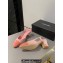 Chanel Heel 6.5cm Slingbacks G31318 Suede Orange/Pink 2024