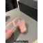 Chanel Heel 6.5cm Slingbacks G31318 Suede Orange/Pink 2024