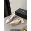 Chanel Heel 6.5cm Slingbacks G31318 Tweed Pink/Patent White 2024