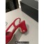 Chanel Heel 6.5cm Slingbacks G31318 Suede Black/Red 2024