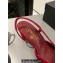 Chanel Heel 6.5cm Slingbacks G31318 Suede Black/Red 2024