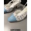 Chanel Heel 6.5cm Slingbacks G31318 Tweed Blue/Patent 2024
