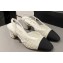 Chanel Heel 6.5cm Slingbacks G31318 Tweed White/Black 2024