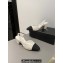 Chanel Heel 6.5cm Slingbacks G31318 Tweed White/Black 2024