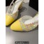 Chanel Heel 6.5cm Slingbacks G31318 Tweed Yellow 2024