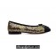 Chanel Ballet flats G02819 Grosgrain Black/Sequins Gold 2024