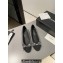 Chanel Ballet flats G02819 Grosgrain Black/Sequins Silver 2024
