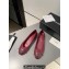 Chanel Ballet flats G02819 Lambskin Dark Red 2024