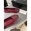 Chanel Ballet flats G02819 Lambskin Dark Red 2024