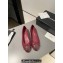 Chanel Ballet flats G02819 Lambskin Dark Red 2024