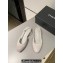 Chanel Heel 1.5cm Slingbacks G31319 Suede Light Gray 2024