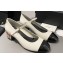 Chanel Multicolor Chain Heel 4.5cm Lambskin Mary Janes White 2024