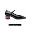 Chanel Multicolor Chain Heel 4.5cm Lambskin Mary Janes Black 2024