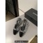 Chanel Heel 6.5cm Slingbacks G31318 Tweed Sequins Black 2024