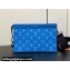 Louis Vuitton Taiga leather and Monogram canvas Gaston Wearable Wallet Bag M83099 Blue 2024