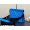 Louis Vuitton Taiga leather and Monogram canvas Gaston Wearable Wallet Bag M83099 Blue 2024