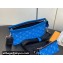 Louis Vuitton Taiga leather and Monogram canvas Gaston Wearable Wallet Bag M83099 Blue 2024