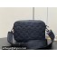 Louis Vuitton Monogram Shadow cowhide leather Alpha Messenger Bag Black 2024