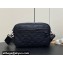 Louis Vuitton Monogram Shadow cowhide leather Alpha Messenger Bag Black 2024