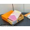 Louis Vuitton Damier Giant canvas Romy Card Holder N40639 Peach Pink 2024