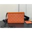 Louis Vuitton Taiga leather and Monogram canvas Gaston Wearable Wallet Bag Orange 2024