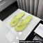 Chanel Crystal CC Logo Thongs G45716 Velvet Green 2024
