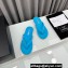 Chanel Crystal CC Logo Thongs G45716 Velvet Blue 2024