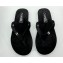 Chanel Crystal CC Logo Thongs G45716 Velvet Black 2024