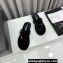 Chanel Crystal CC Logo Thongs G45716 Velvet Black 2024