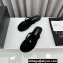 Chanel Crystal CC Logo Thongs G45716 Velvet Black 2024