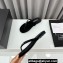 Chanel Crystal CC Logo Thongs G45716 Velvet Black 2024