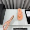 Chanel Crystal CC Logo Thongs G45716 Velvet Lobster Pink 2024