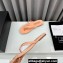 Chanel Crystal CC Logo Thongs G45716 Velvet Lobster Pink 2024