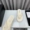 Chanel Crystal CC Logo Thongs G45716 Velvet White 2024