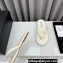 Chanel Crystal CC Logo Thongs G45716 Velvet White 2024