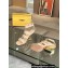 Fendi First leather high-heeled 10cm sandals Beige 2024